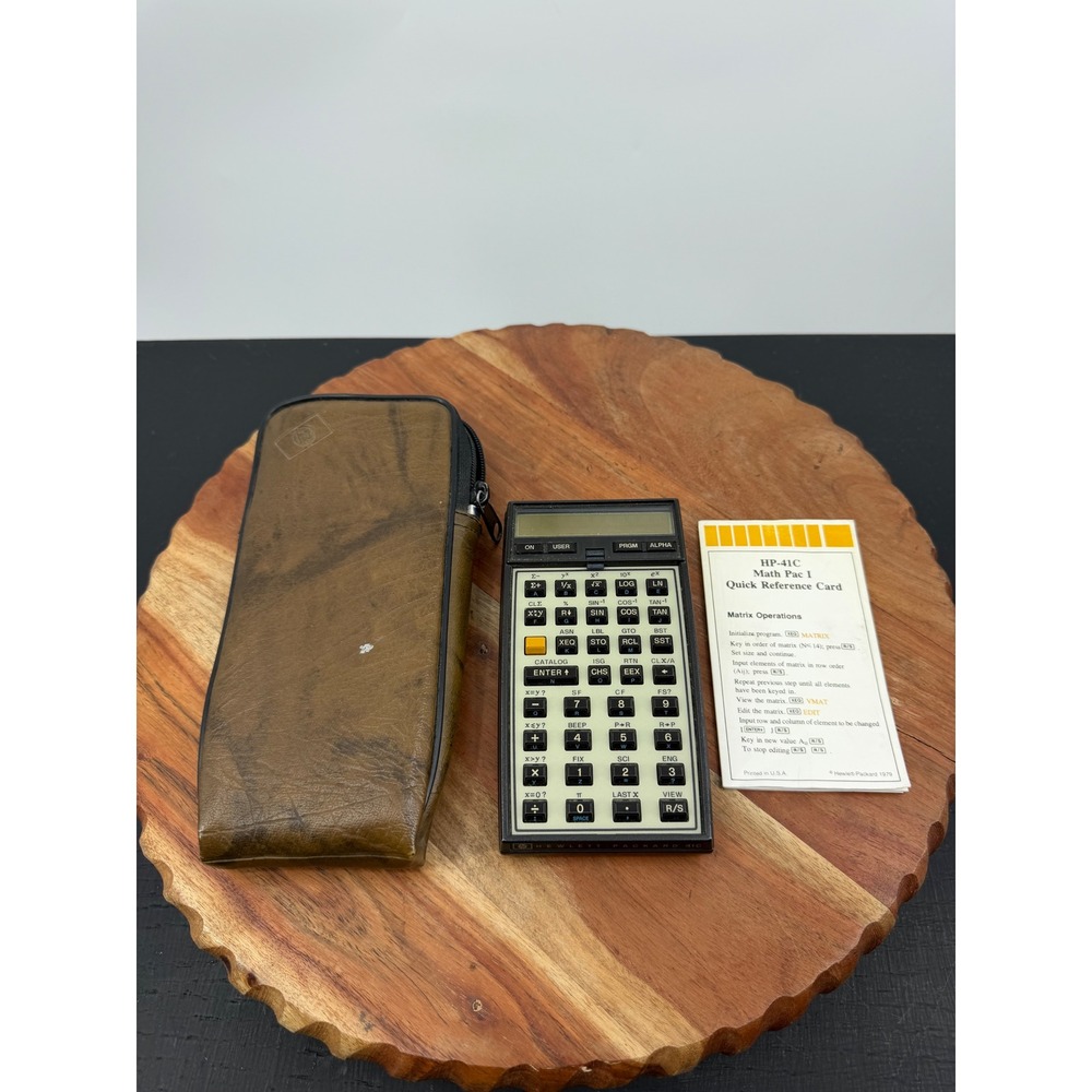HP HP-41C Programmable Calculator Black Case Corroded?